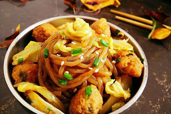 粉丝白菜烧圆子的做法图解17