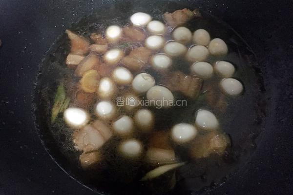 鹌鹑蛋红烧肉的做法图解10