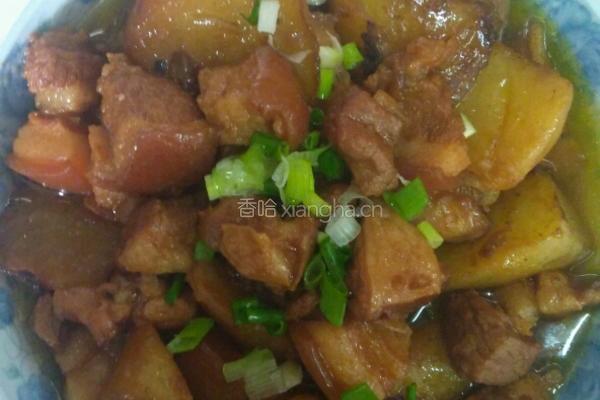 红烧肉炖土豆的做法图解5