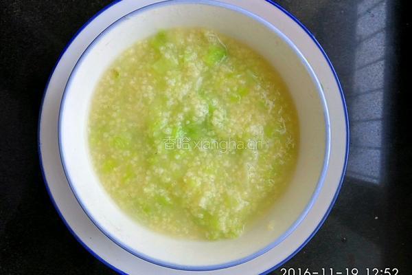 小米白菜粥的做法图解6