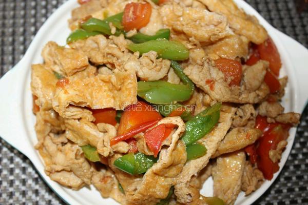 家常炒豆腐皮的做法图解9
