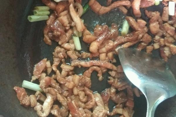 瘦肉炒豆干的做法图解4