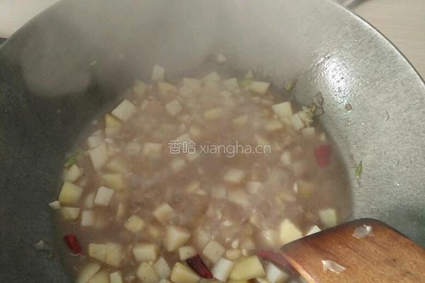 小白菜熬洋芋的做法图解8