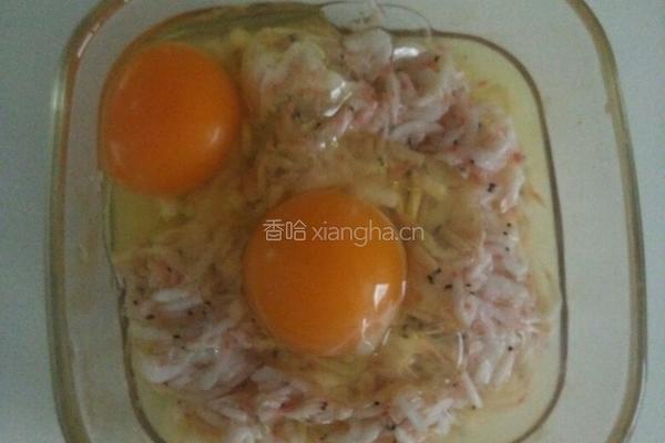 鸡蛋虾酱的做法图解3