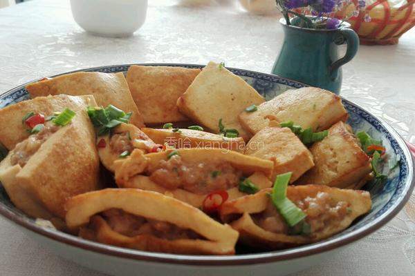 五香酿钱包豆腐的做法图解11