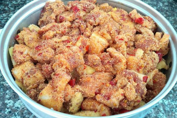 粉蒸肉的做法图解3