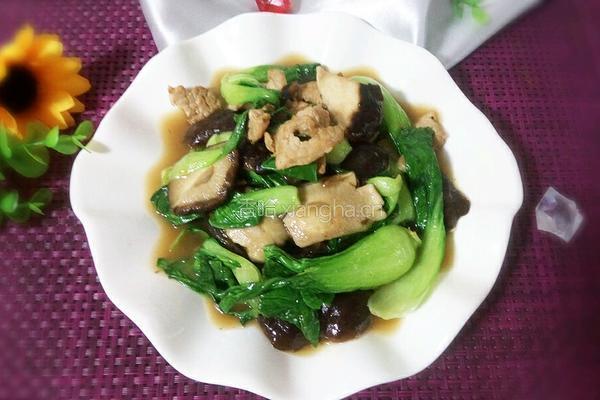 香菇油菜的做法图解16