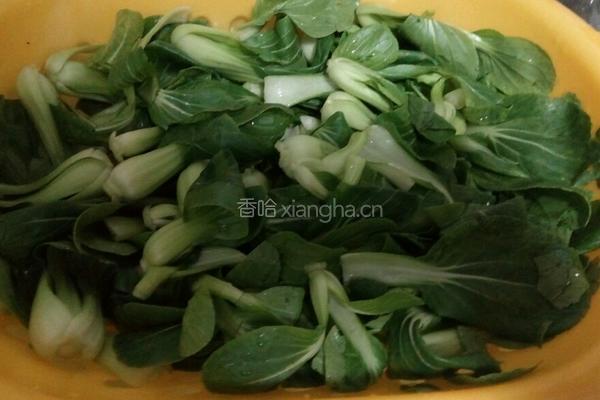 香菇油菜的做法图解2