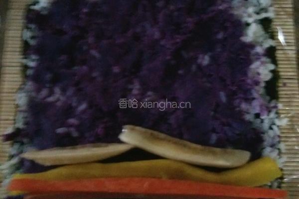 紫薯寿司的做法图解4