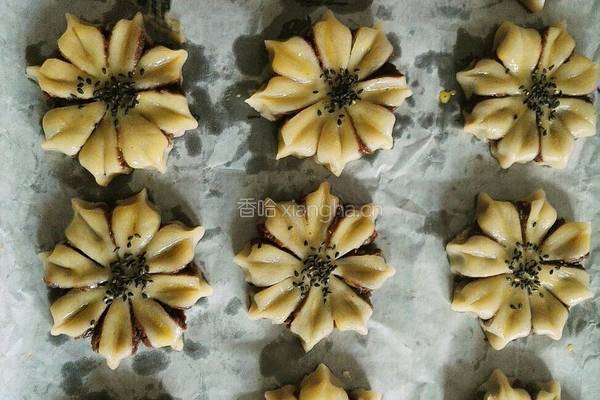 花朵豆沙酥的做法图解27