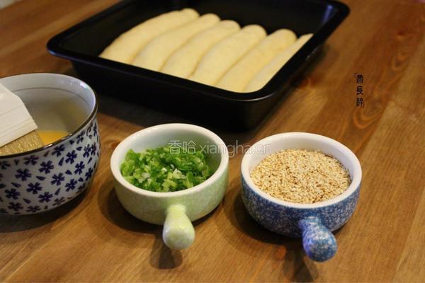 葱香肉松排包的做法图解11