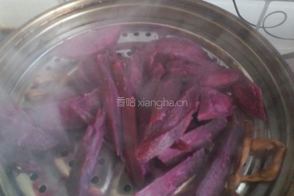 紫薯饼的做法图解1
