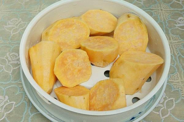 心心番薯泥的做法图解3