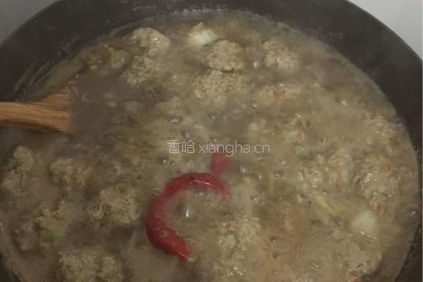 粉丝肉丸的做法图解7