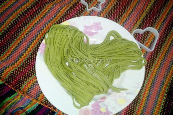 菠菜面条的做法图解8