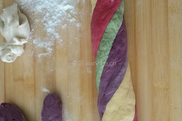 茴香素馅彩色大包子的做法图解5