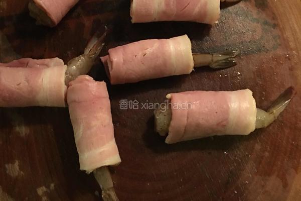 培根虾卷的做法图解5