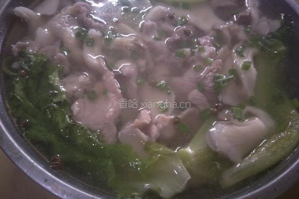 蘑菇肉片汤的做法图解5