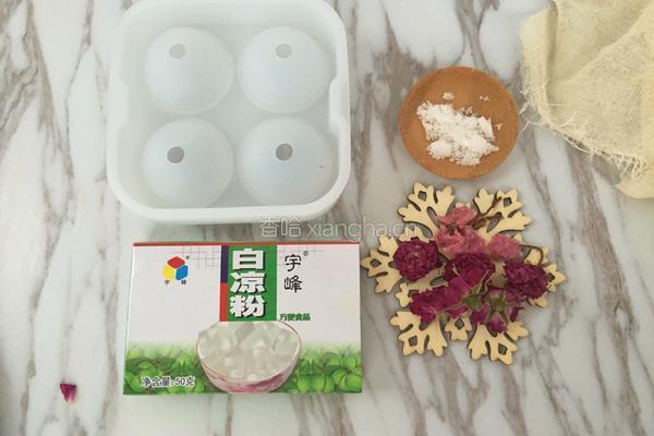 日本和果子「水信玄饼」的做法图解1