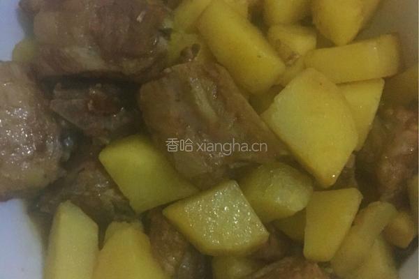 土豆烧排骨的做法图解6