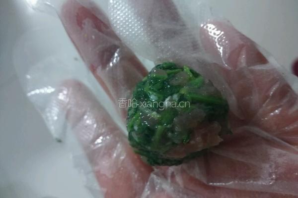 荠菜肉丸子的做法图解9