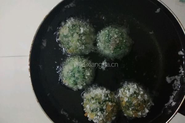 荠菜肉丸子的做法图解11