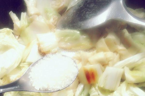 豆结烧白菜的做法图解10