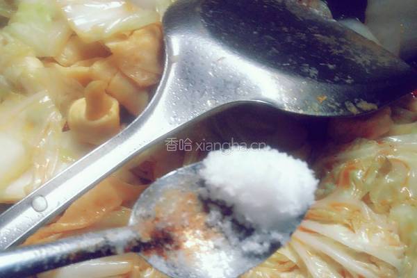 豆结烧白菜的做法图解11