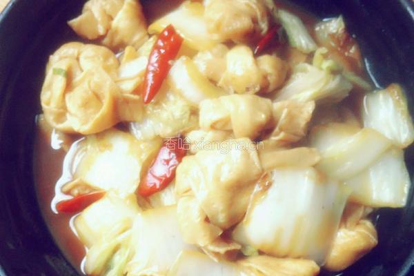 豆结烧白菜的做法图解12