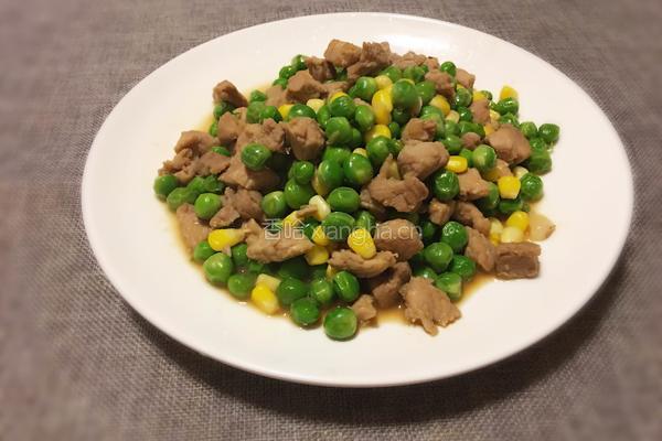豌豆玉米炒肉丁的做法图解10