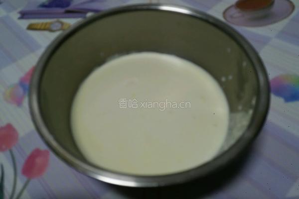 椰香牛奶小方的做法图解4