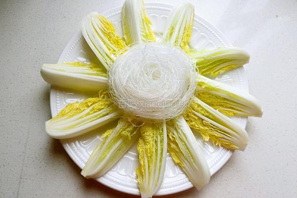 蒜蓉粉丝蒸娃娃菜的做法图解3