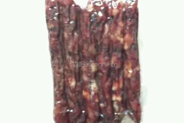 清炒香菇腊肠的做法图解3