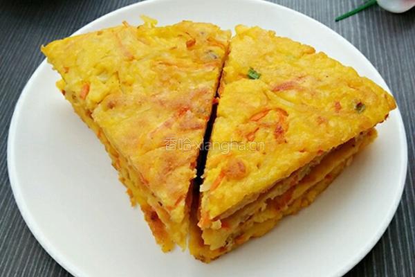 土豆丝鸡蛋饼的做法图解11