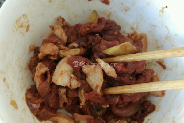 蒜苔炒肉丝的做法图解3