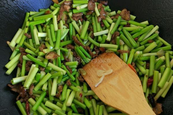 蒜苔炒肉丝的做法图解6