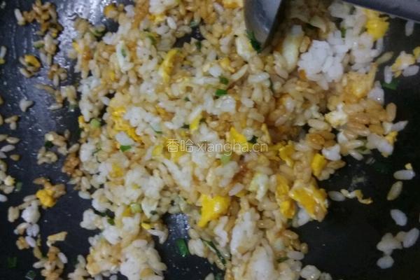 香葱蛋炒饭的做法图解3