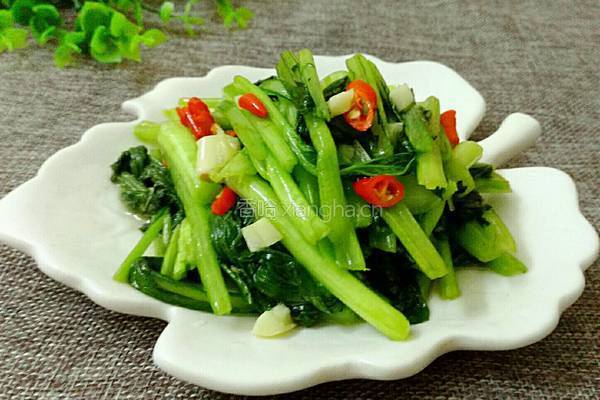 炒小青菜的做法图解7