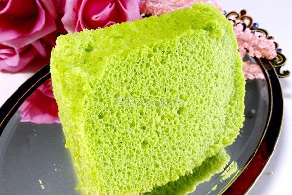 菠菜戚风蛋糕的做法图解13