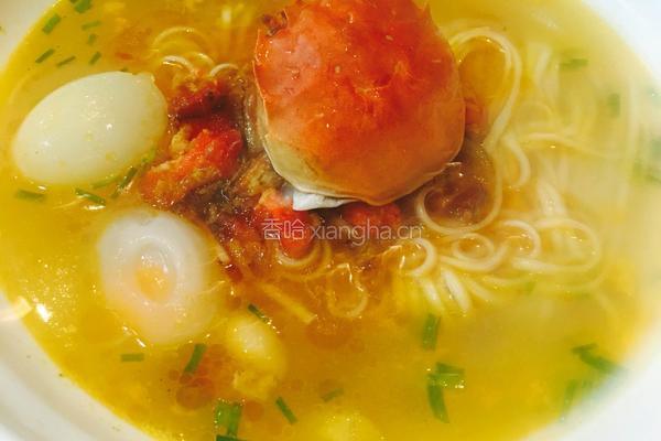 蟹油鸽蛋面、的做法图解5