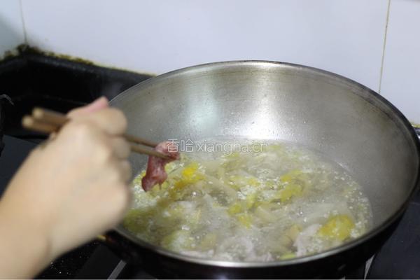酸菜肉片的做法图解8
