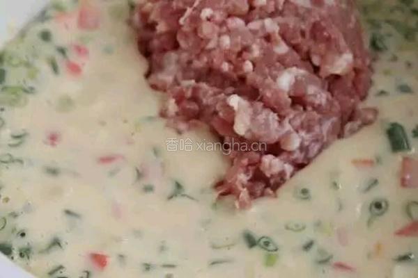 香煎鸡蛋肉饼的做法图解8