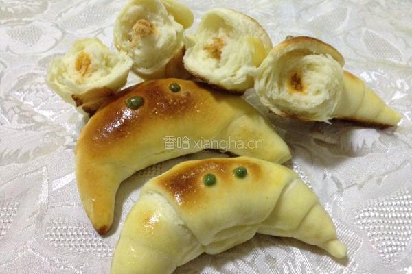 牛角肉松面包的做法图解17