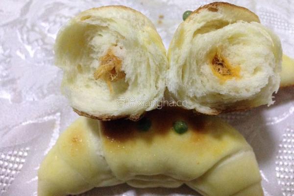 牛角肉松面包的做法图解16