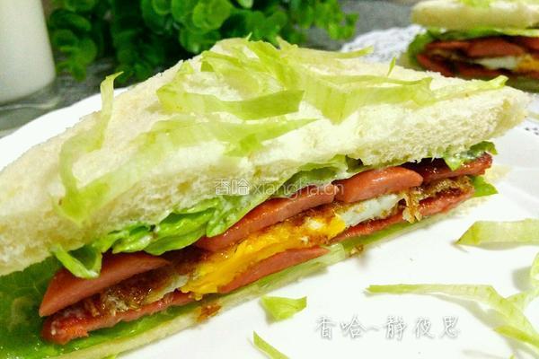 简易三明治的做法图解1