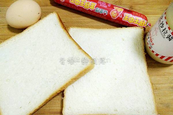 简易三明治的做法图解2