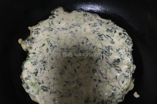 黄金青菜饼的做法图解3