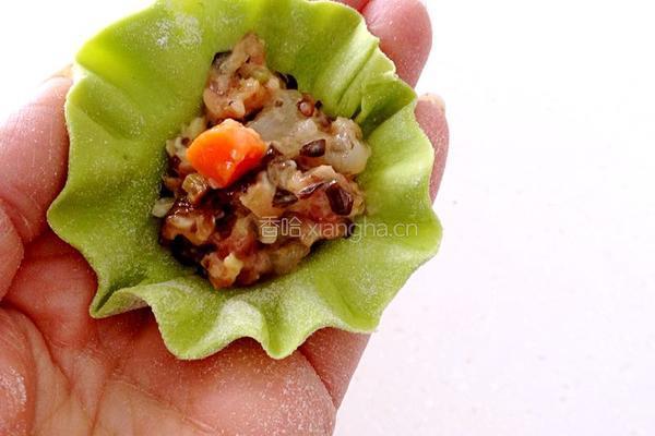 五彩三鲜烧麦的做法图解10