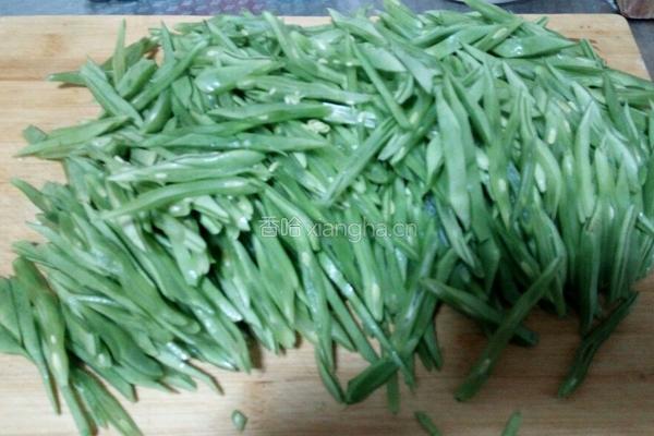 扁豆汆面的做法图解2