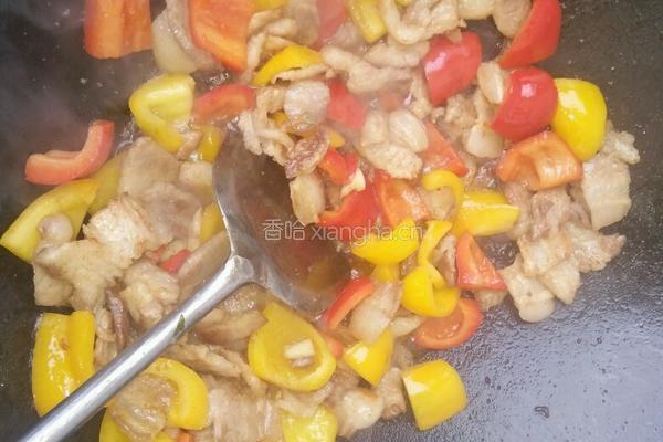 彩椒炒五花肉的做法图解5